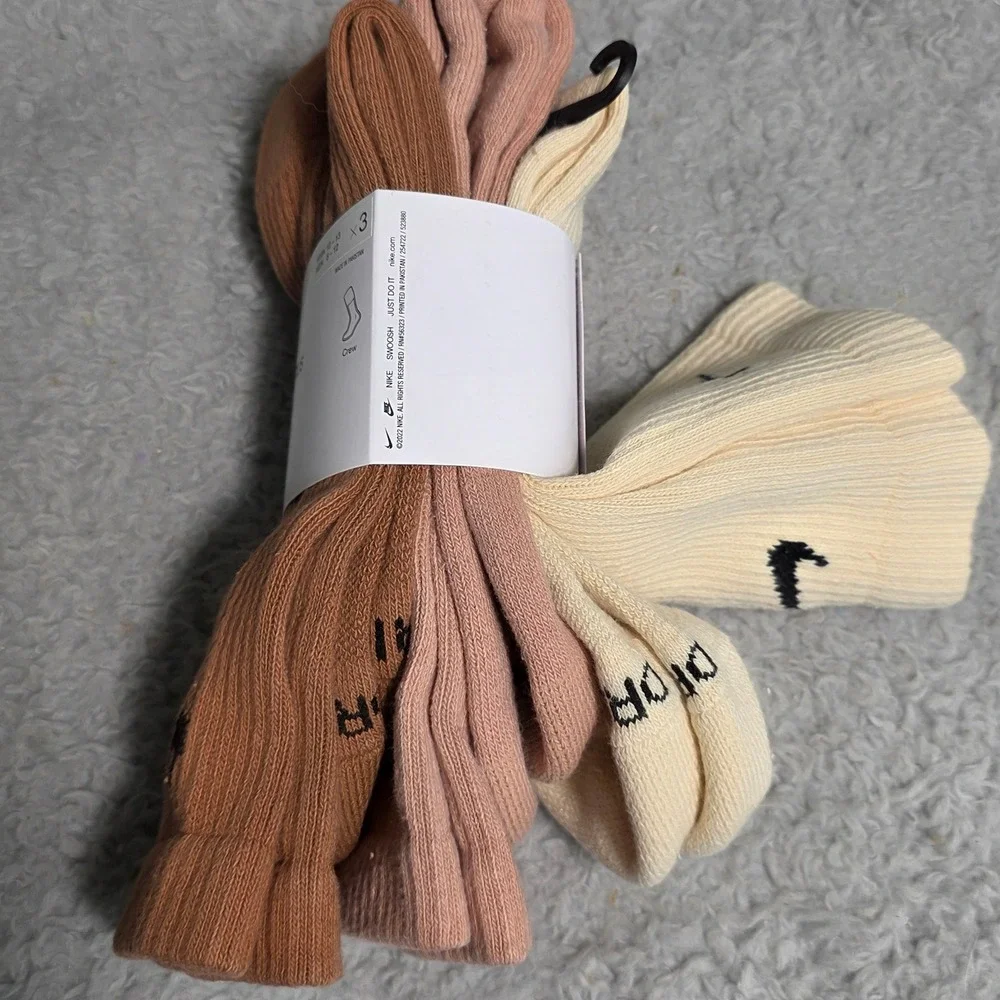 Nike Everyday Plus Cushioned Crew Socks 3 Pair‎ Pack Large M 8-12 L 10-13 NWT